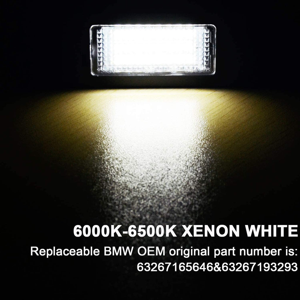 6000K LED License Plate Lights Bulb for BWM 1/3/5 Series, Mini / Mini Cooper