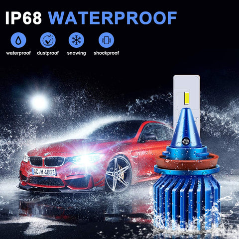 6000K Cool White Headlight Bulbs