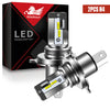 H4 9003 HB2 LED Headlight Bulbs All-in-One High Low Beam