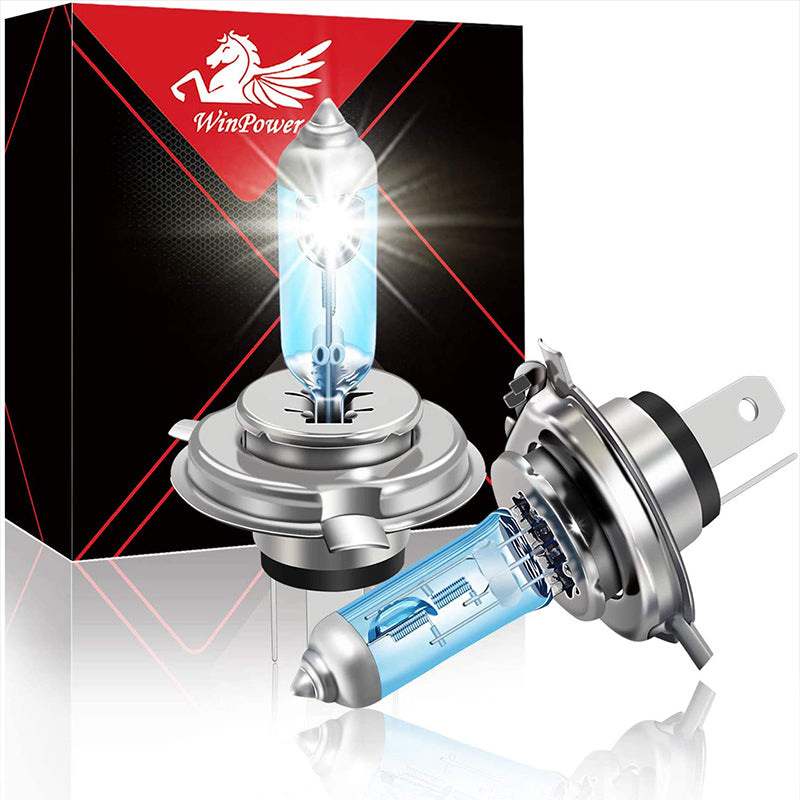 2x 9012/HIR2 Halogen 55W Low-Beam Headlight Bulbs Bright Glass Replacement  White 